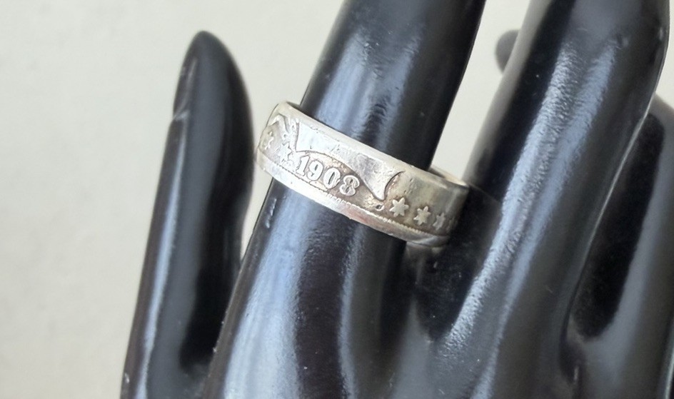 Half Dollar Coin 1908 Ring
