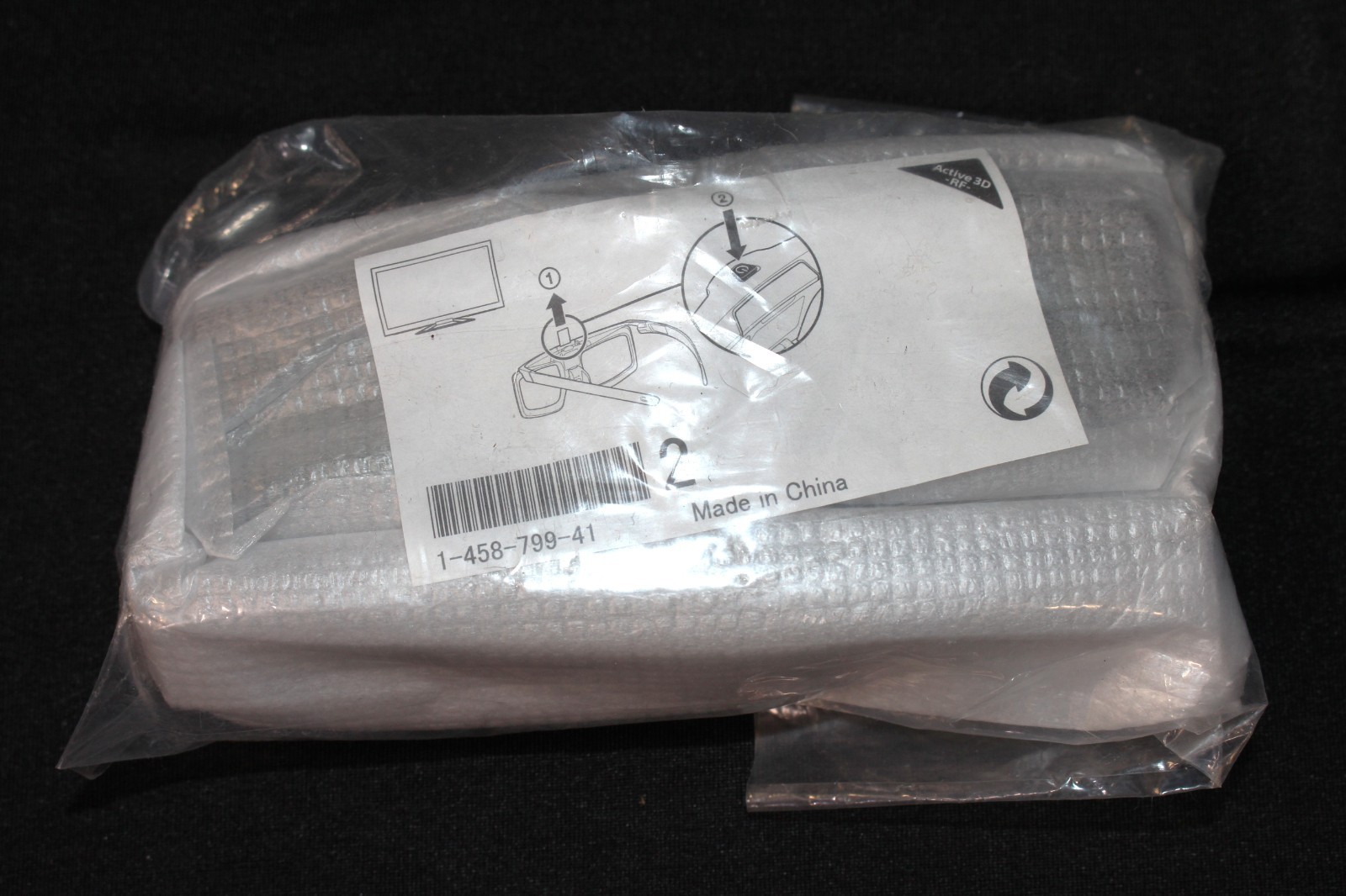 GENUINE Sony 1-458-799-41 Active 3D RF TV Glasses SEALED IN BAG / new, no box
