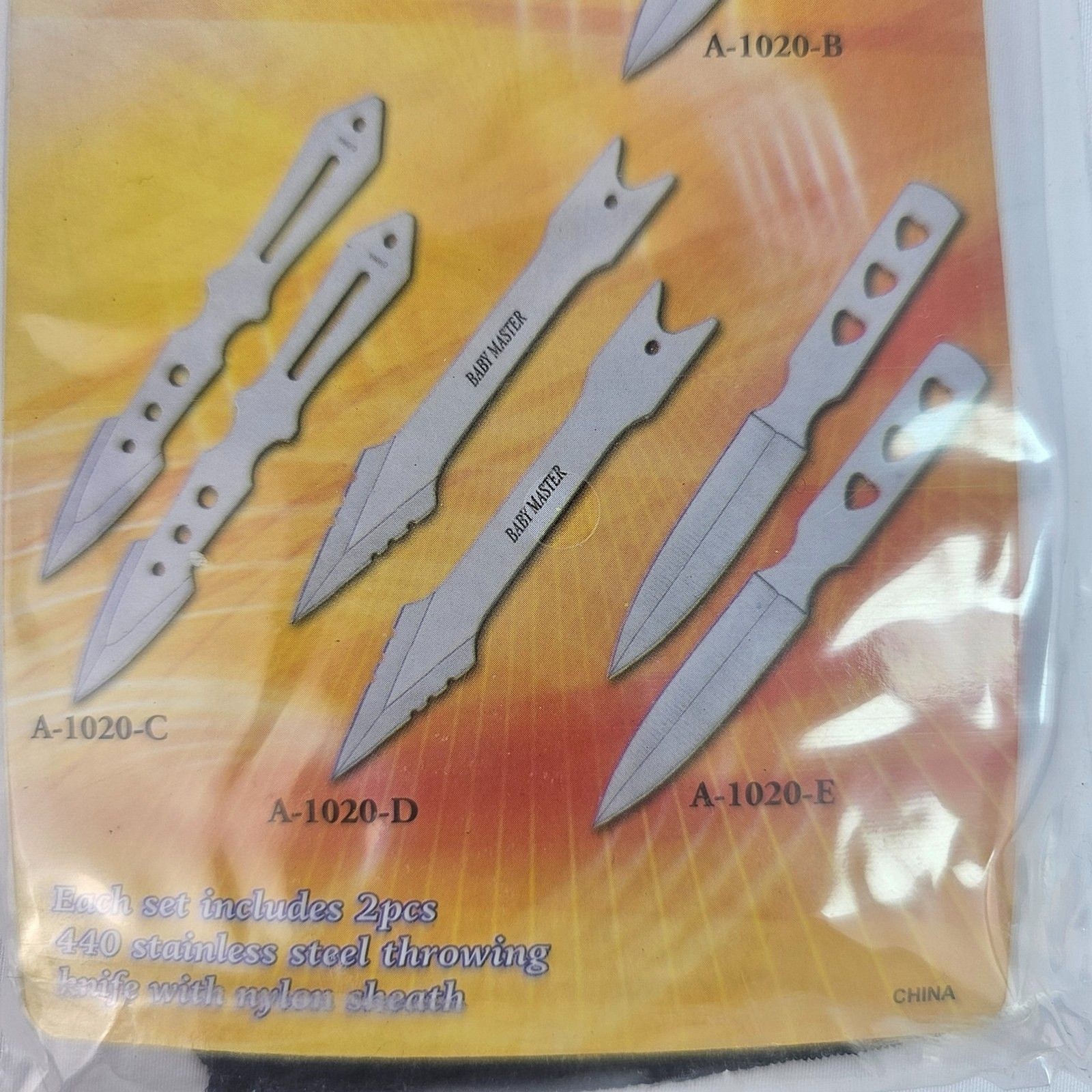 NEW Baby Master 2 Pc. Stainless Throwing