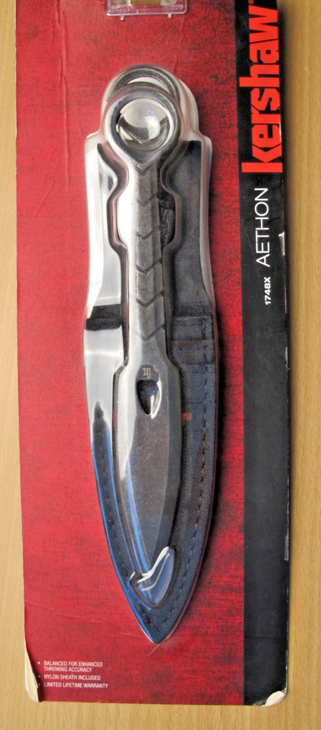 Kershaw Aethon Throwing Knives 1748X 3 Pack Sheath Case  Stainless Knife 4.5”