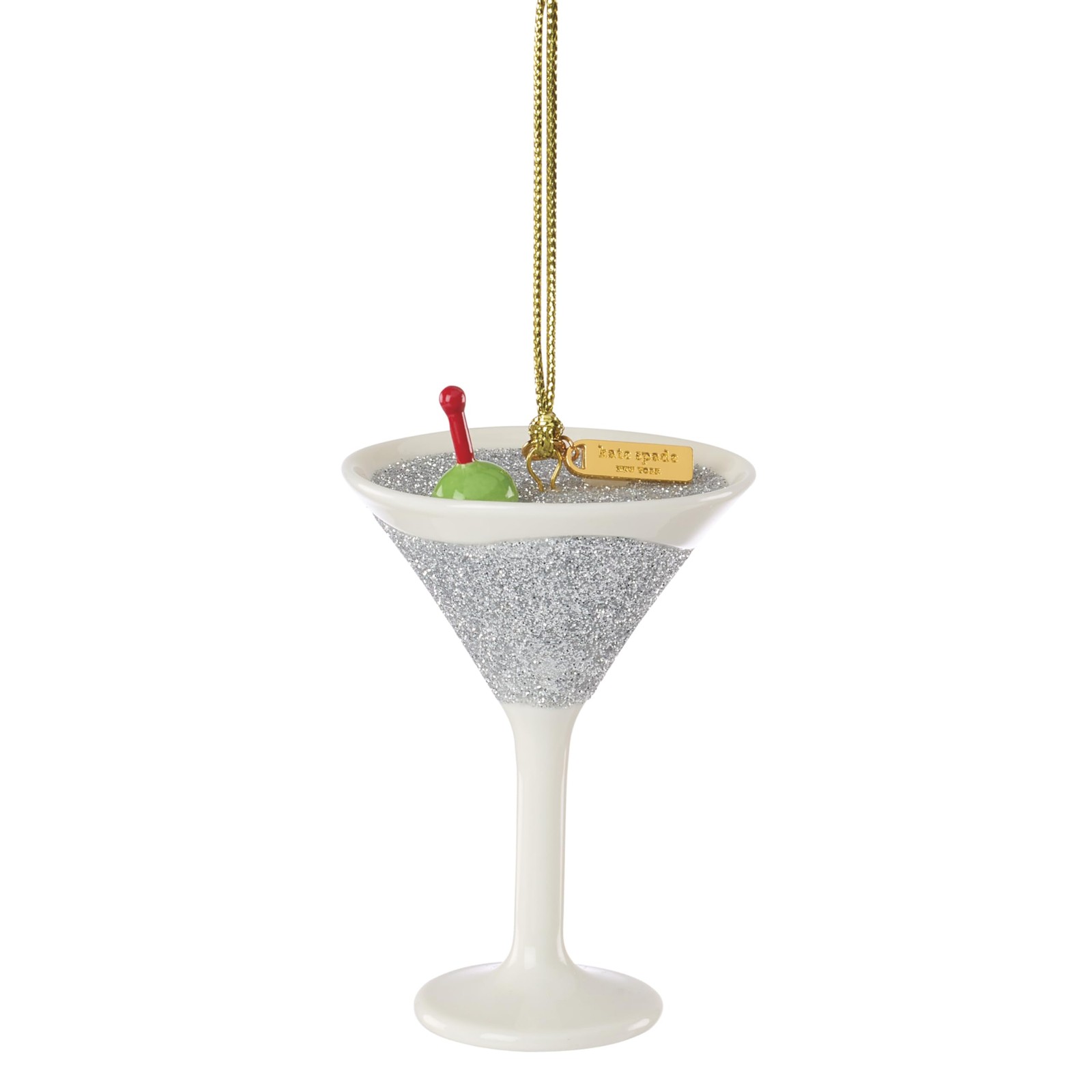 kate spade new york Be Jolly Martini Ornament, Christmas, Holiday Decorations