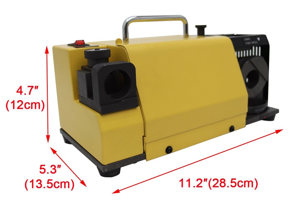 Electric Drill Bit Grinder Sharpener Machine 110V 18 Collets 3-20mm Angle Adjust