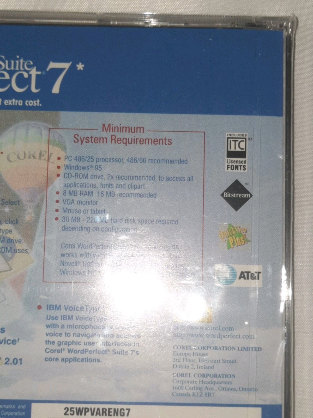 Corel WordPerfect Suite 7 For Windows 2x PC Computer Program Software NEW 1996