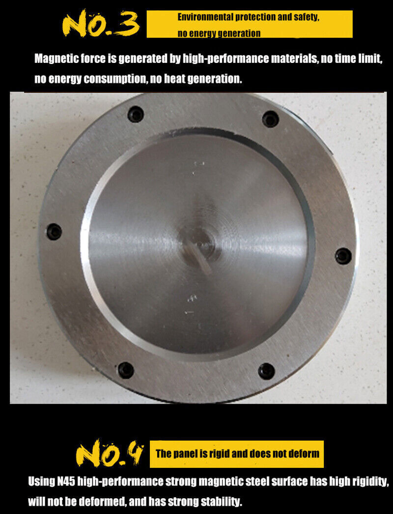 permanent magnetic chuck Round , round powerful disk, round lathe magn