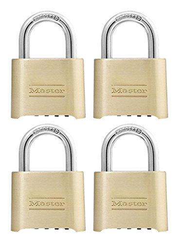 Master Lock Padlock, Set Your Own Combination Lock, 2 in. Wide, 175D (Pack of 4)