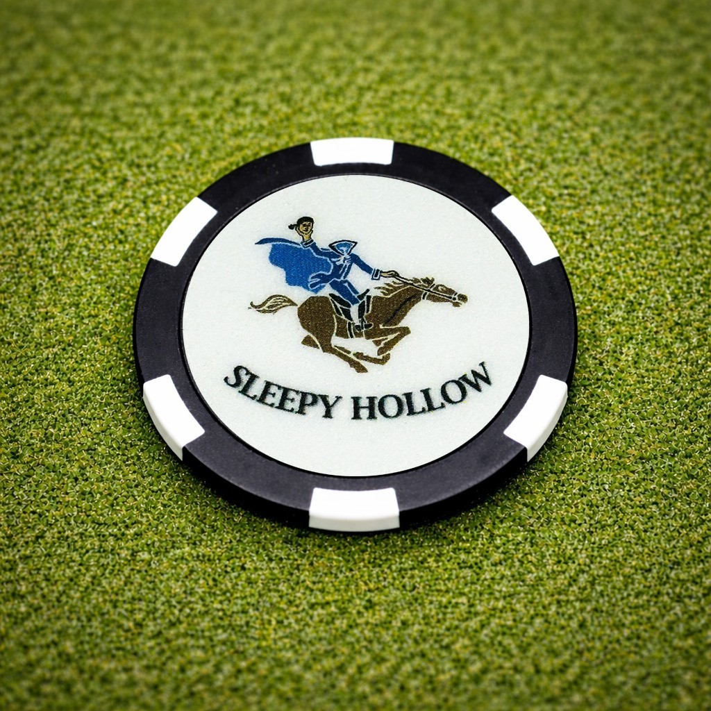 Sleepy Hollow Country Club Course NY- Poker Chip Golf Ball Marker