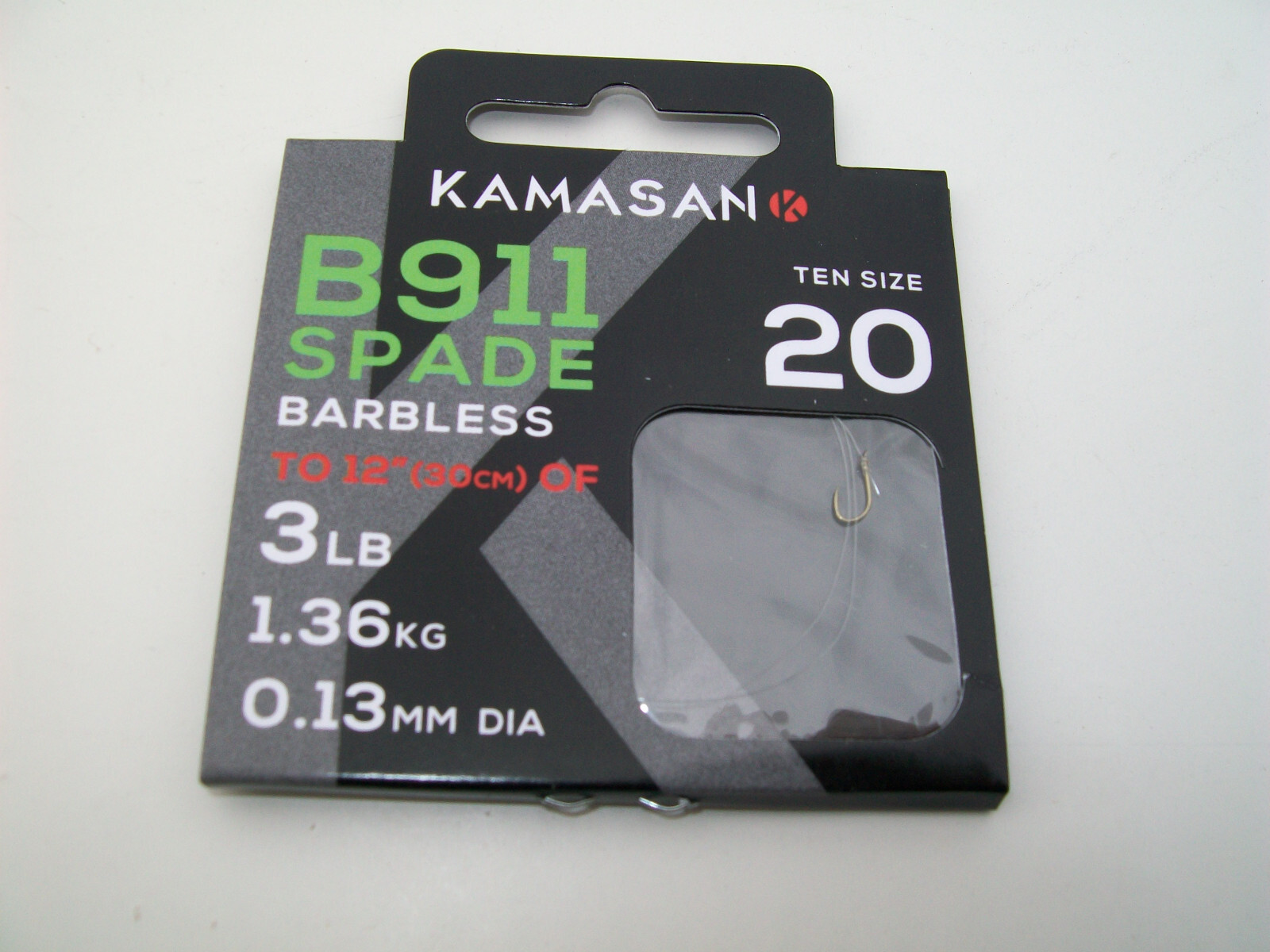 3 Assorted Packets x B911 Barbless Hooks to Nylon. Size 16, 18 & 20.
