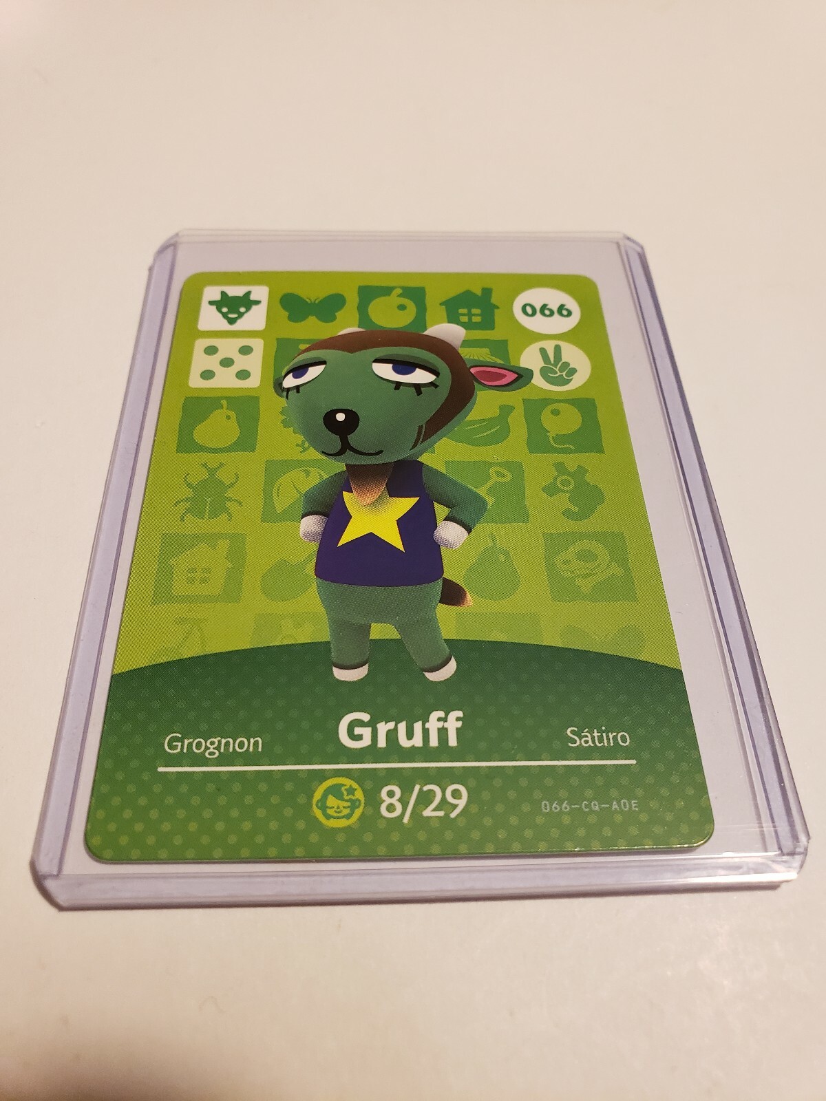!SUPER SALE! Gruff # 066 Animal Crossing Amiibo Card Horizons Series 1 MINT!