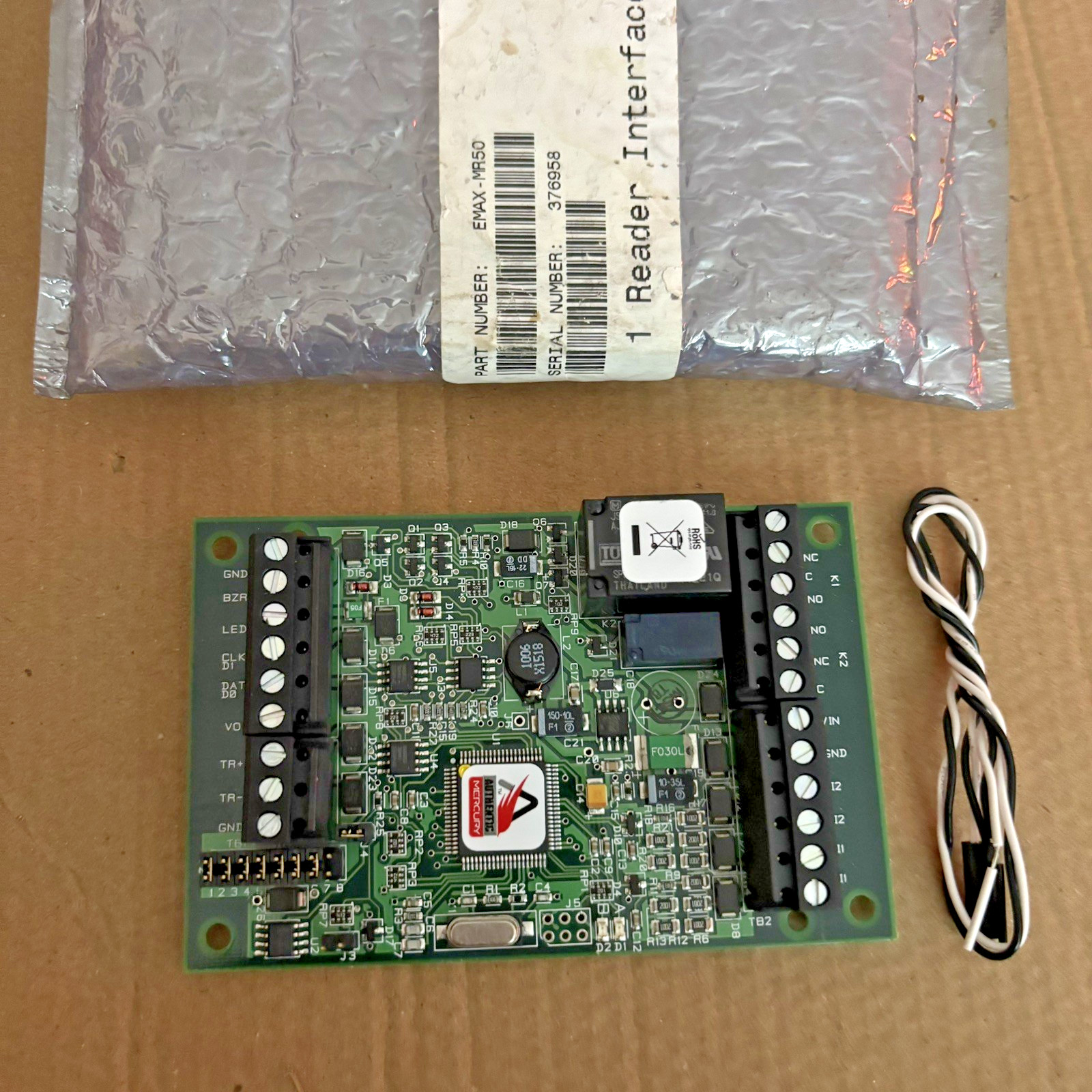 E-MAX MR50 Access Control System Unit Component Rev 1.52.13