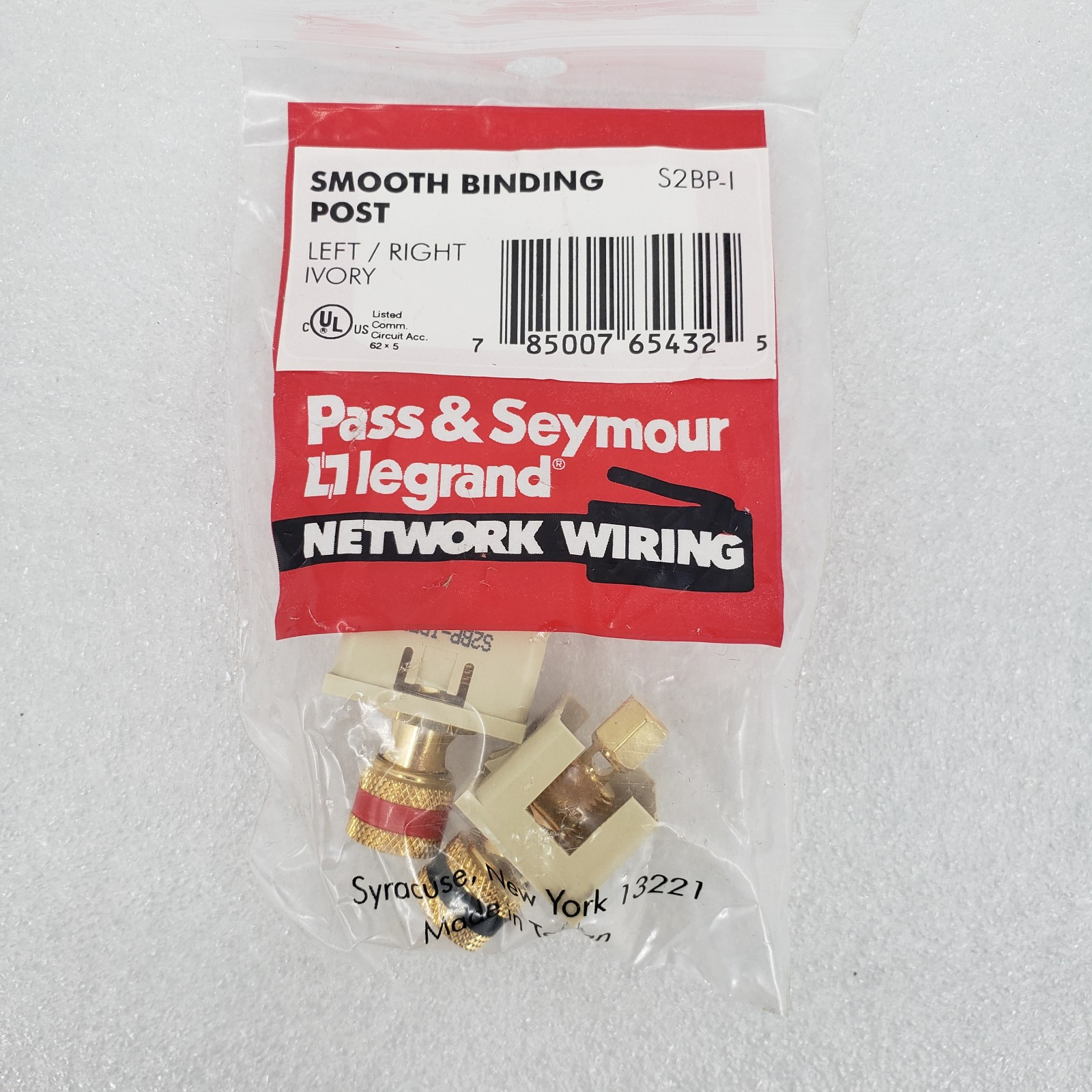 Pass And Seymour Smooth Binding Post S2BP-I Left/Right Ivory Lot Of 194