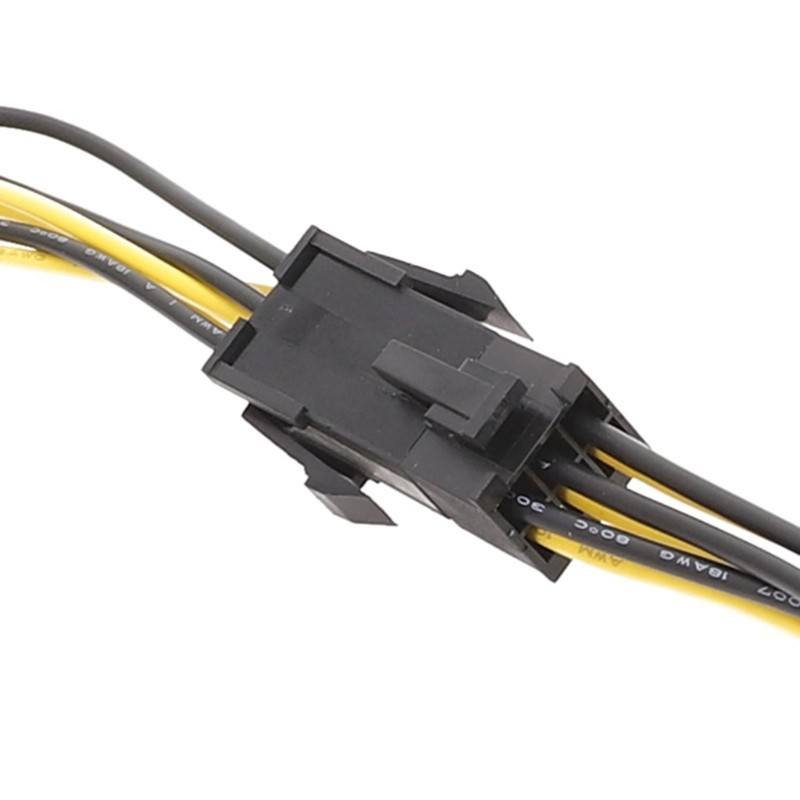Durable 6PIN to Hard Disk Power Adapter Cable 12V To Voltage Reduction