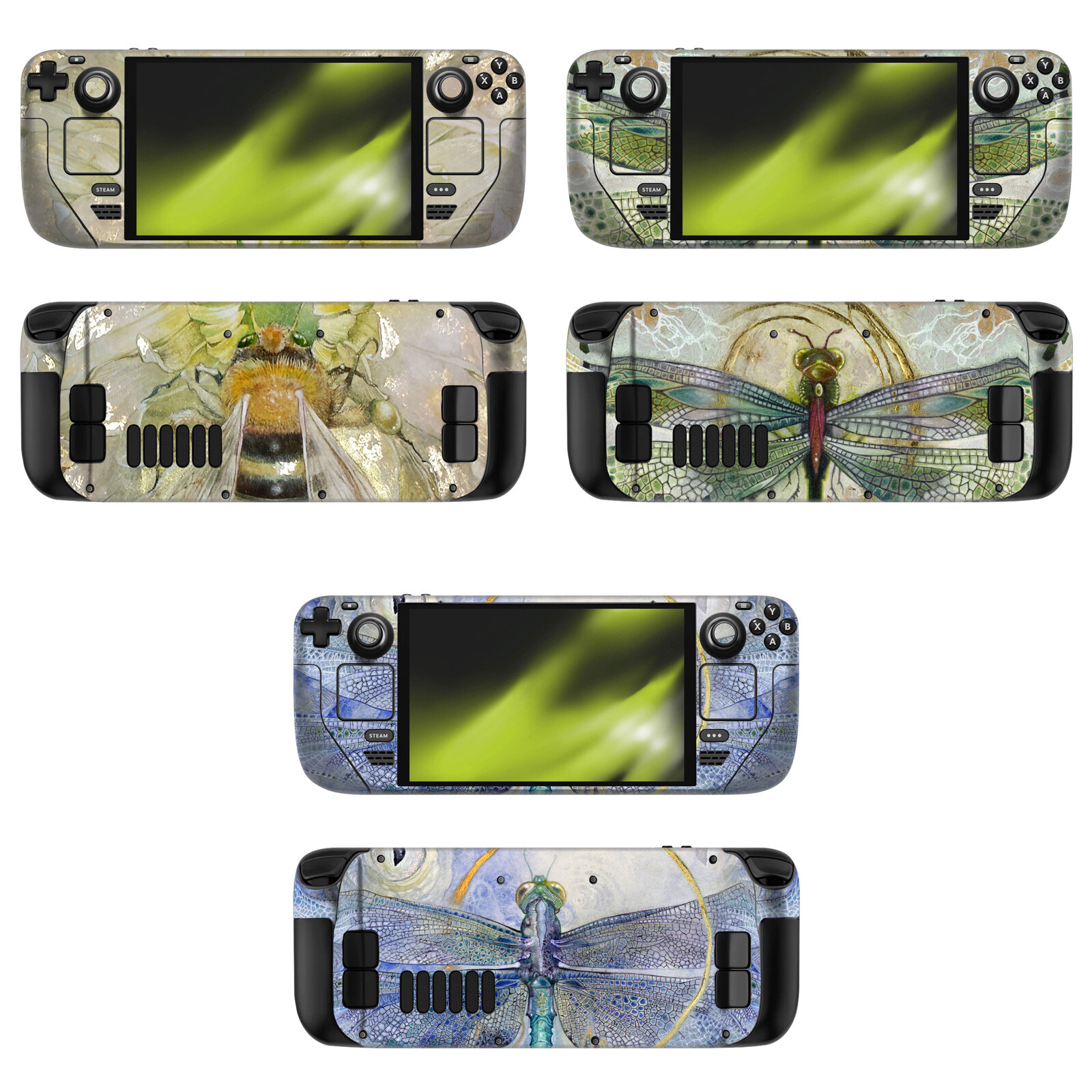 OFFICIAL STEPHANIE LAW ART MIX VINYL STICKER SKIN DECAL FOR STEAM DECK OLED