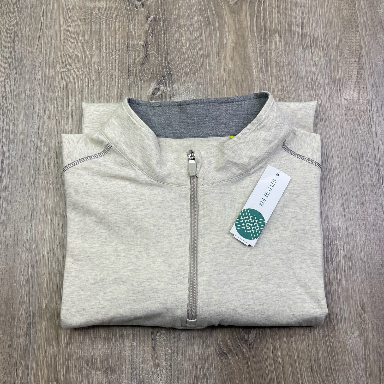 Tasc Performance Men's Carrollton Quarter Zip Pullover Bamboo Light Grey XXL
