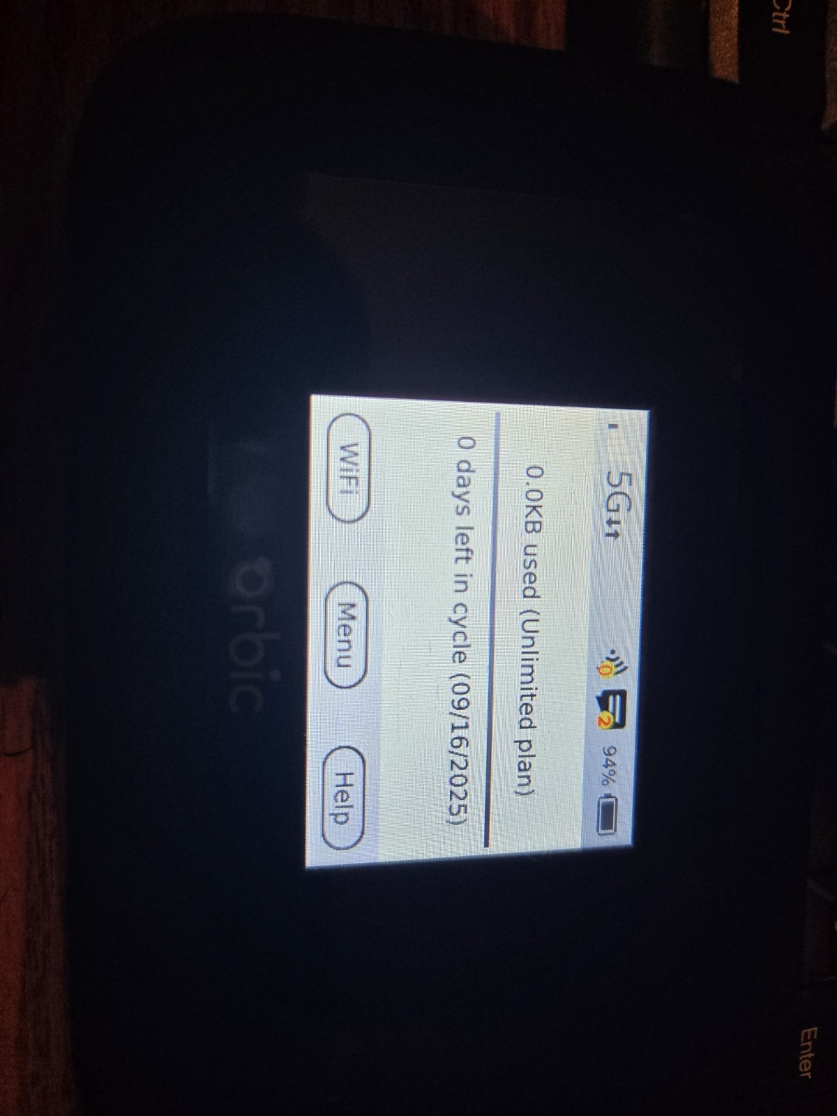 Verizon Orbic Speed 5G UW Mobile Hotspot - Black
