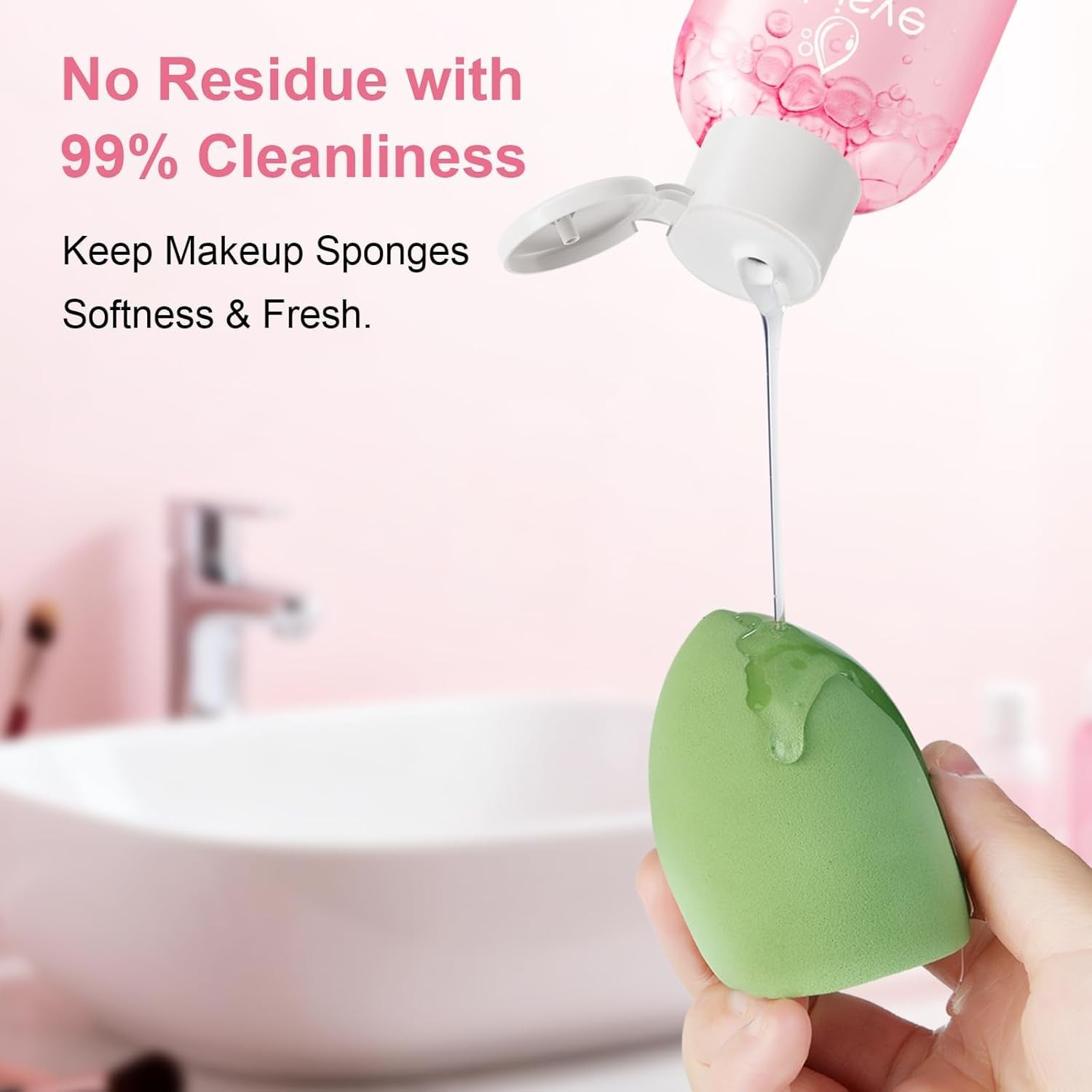 Makeup Brush Cleaner, Make Up Brush Cleaner Solution & Brush Cleaner Mat,