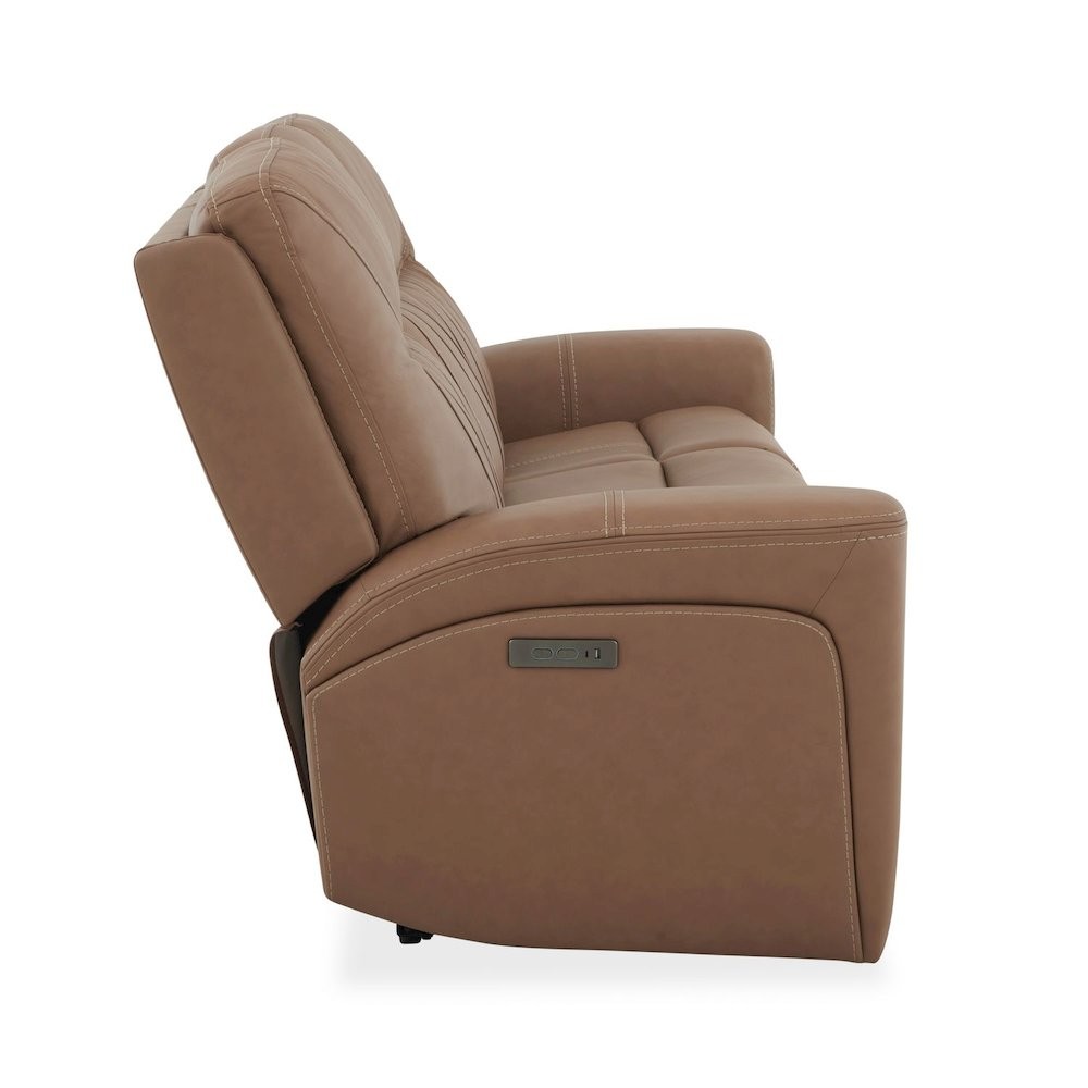 Bennett Power Recline Sofa with Charging Ports - Butternut Leather