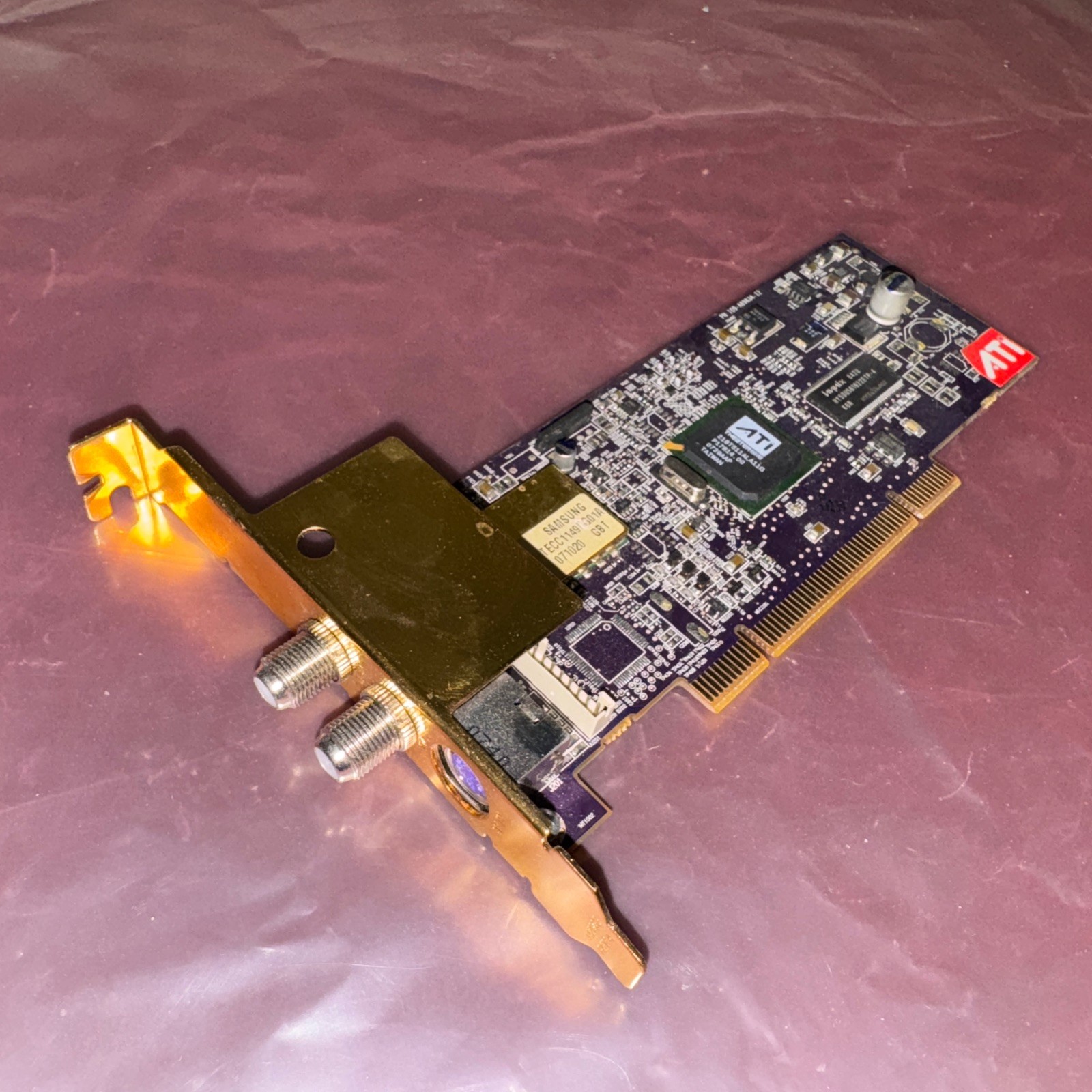 ATI Samsung tecc1149FG01a 650 Theater  TV Wonder Video  Card  102A6980712 PCI