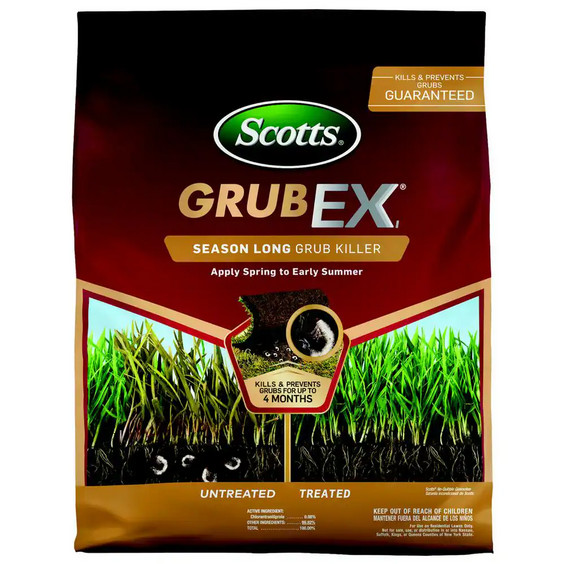 Scotts GrubEx1 14.35 lbs. 5,000 sq. ft. Season Long Grub Killer Protects Lawns