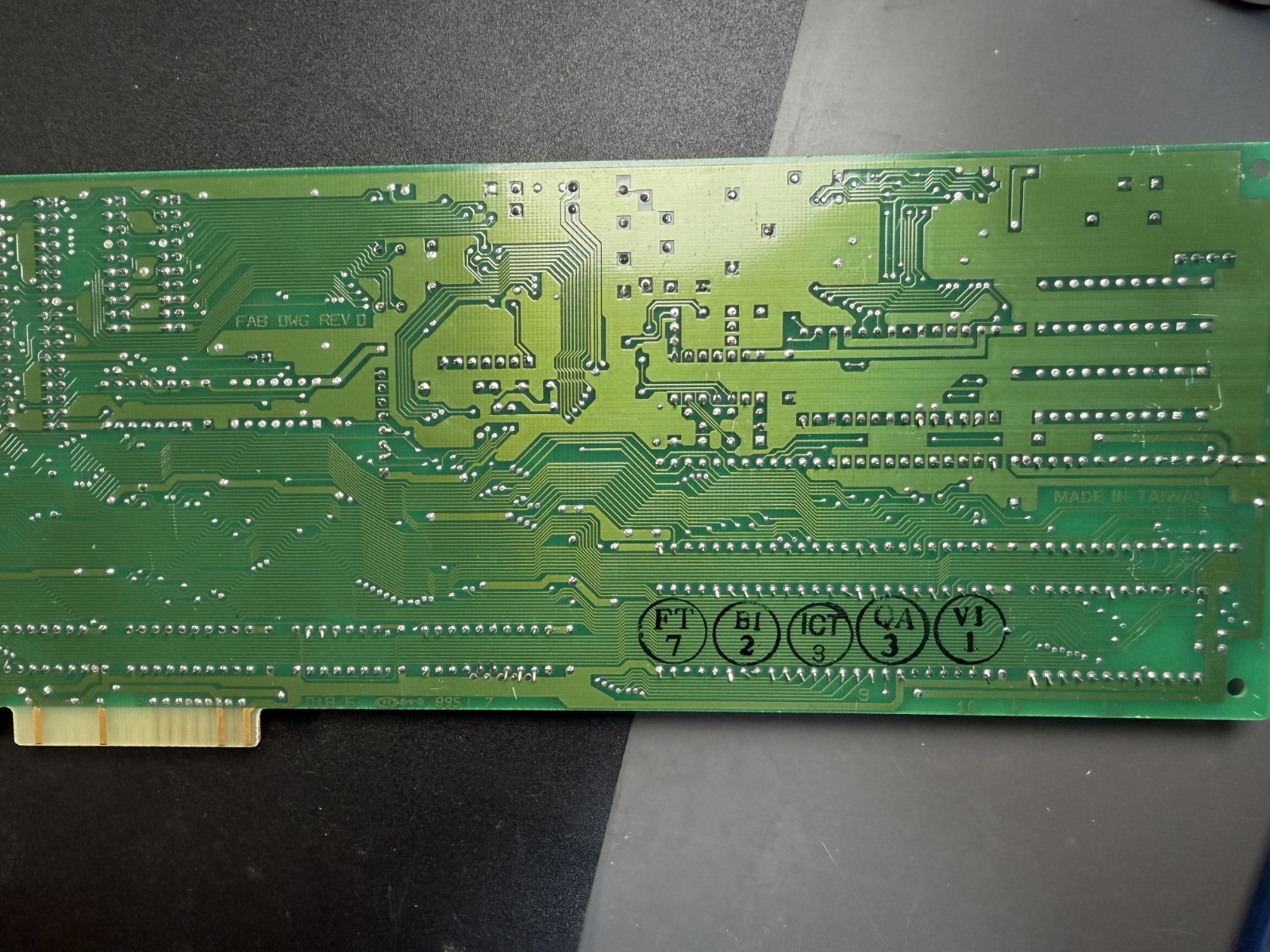 DTC 7287 Rev.D DTC Data Technology 16-bit ISA RLL Hard Drive & Floppy Controller