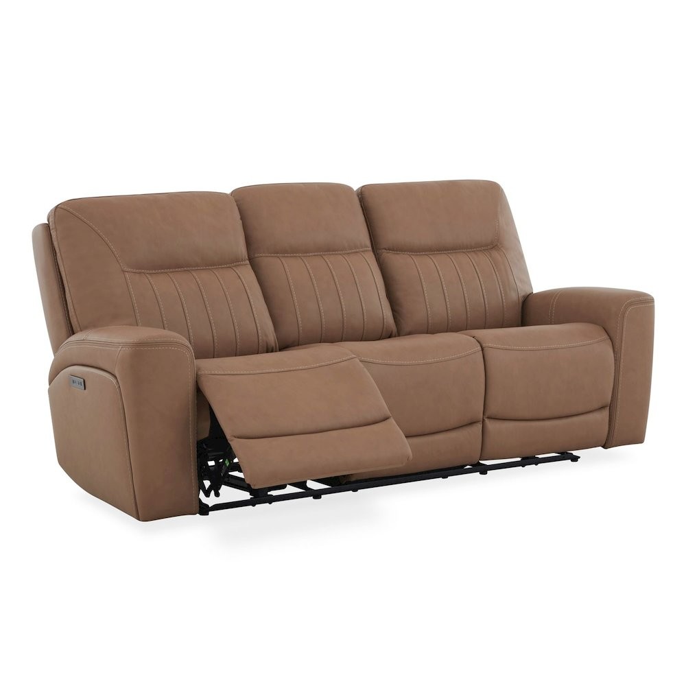 Bennett Power Recline Sofa with Charging Ports - Butternut Leather