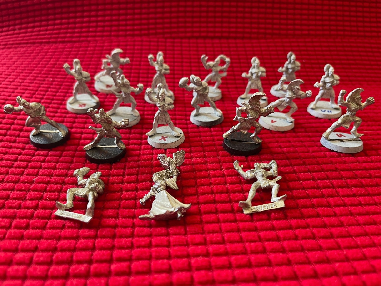 Blood Bowl Athelorn Avengers Wood Elf Team Metal Games Workshop 18 pieces
