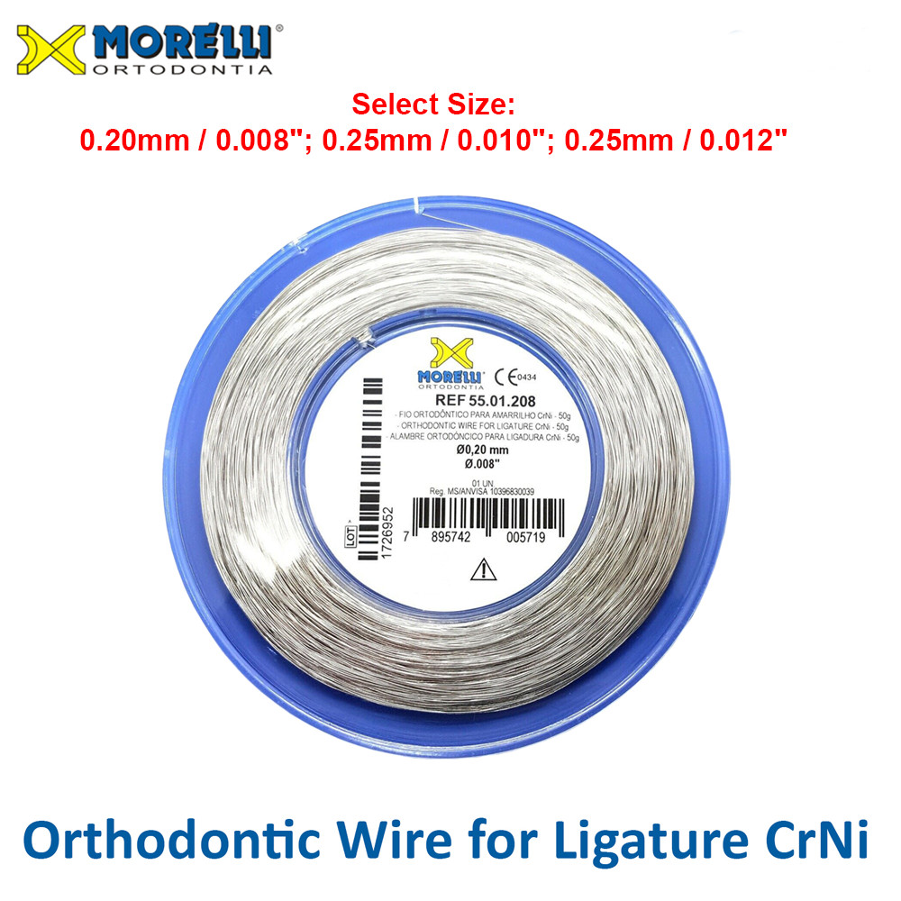 Morelli Dental Orthodontic Stainless Steel CrNi Ligature Wire Spool 50g 203m