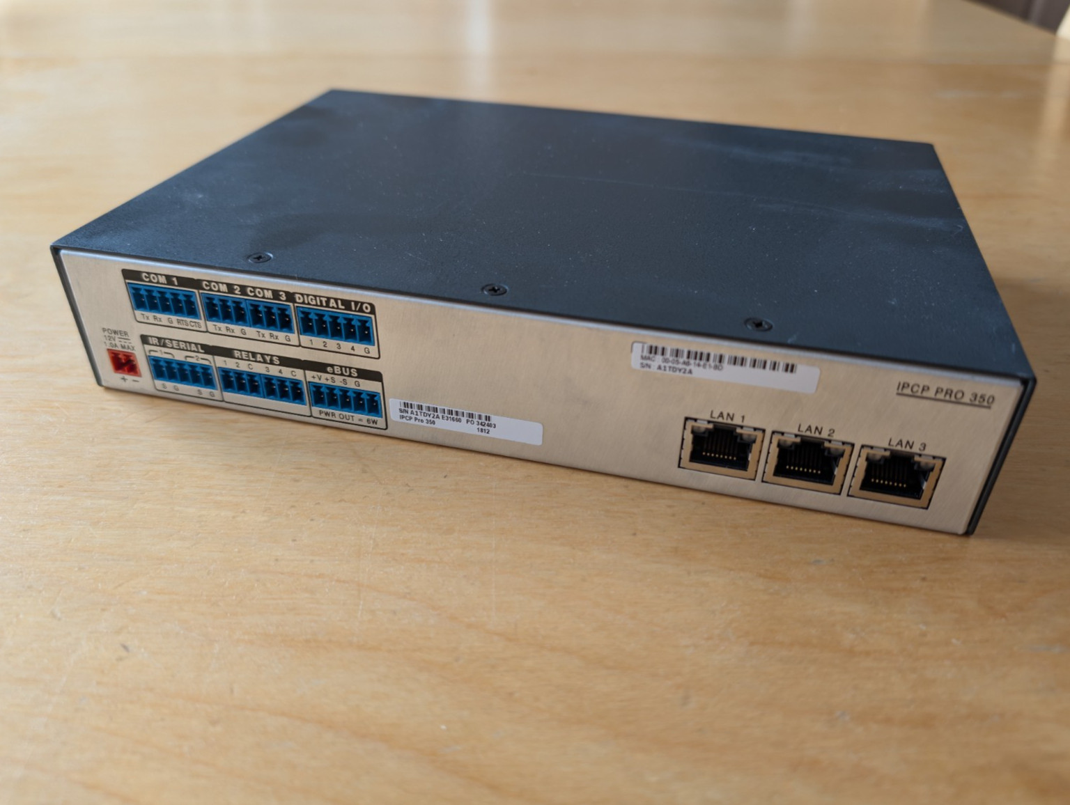 Extron IPCP Pro 350 AV Controller - Untested, Pulled from Working Installation