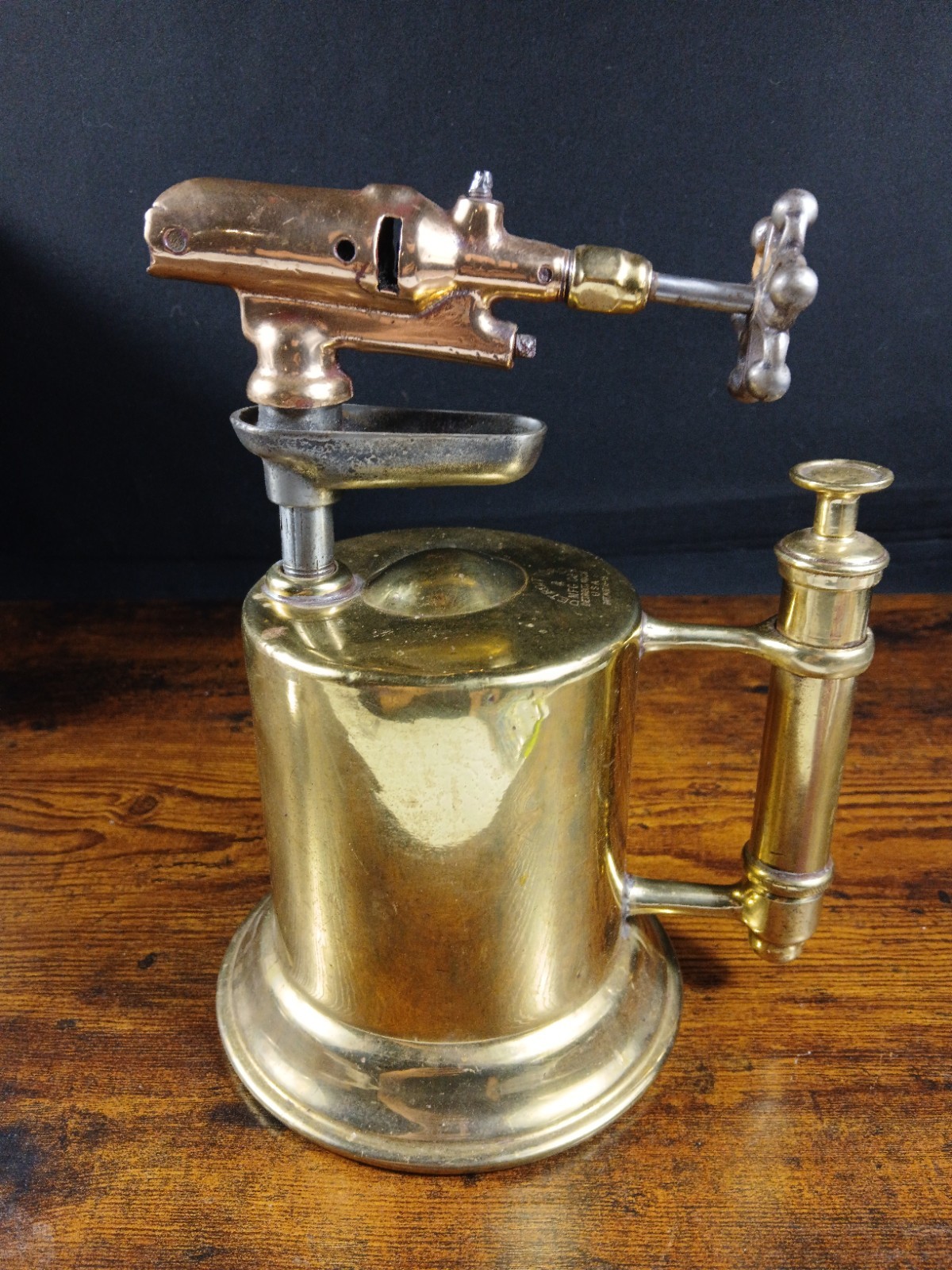 Antique Detroit Torch Manufacturing Company Blowtorch Michigan Very Early Model