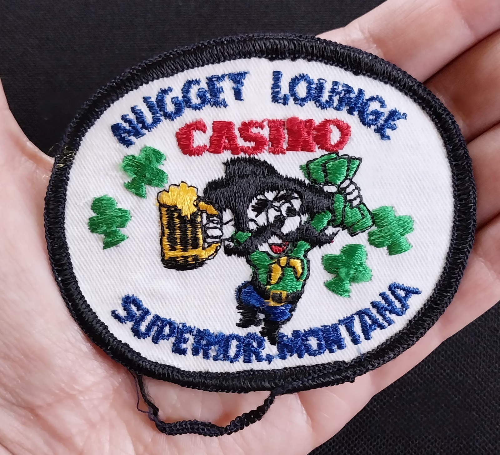 RARE VINTAGE Superior MONTANA Souvenir PATCH ~ NUGGET LOUNGE CASINO
