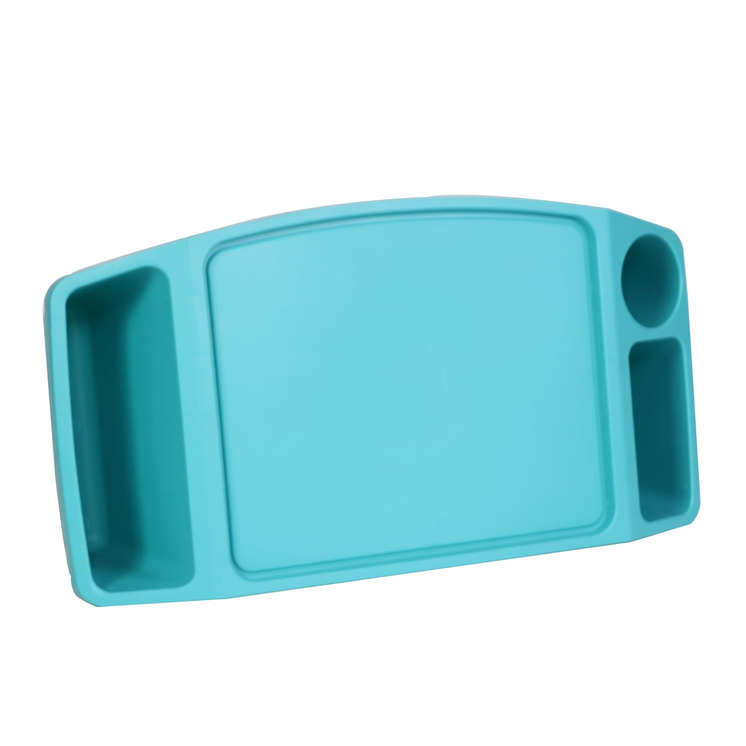 17.9" Cushioned Lap Desk with Storage Compartment Teal Portable