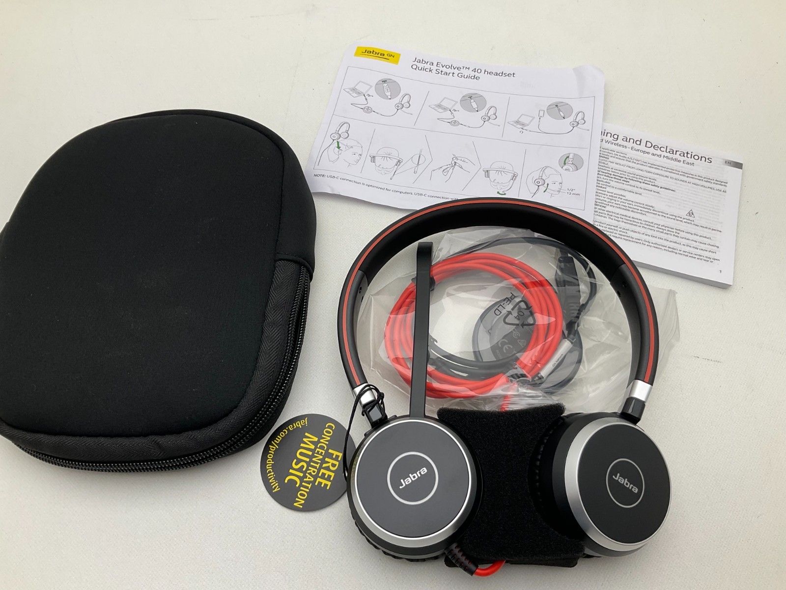 Jabra Evolve 40 UC Stereo Over The Ear Headsets