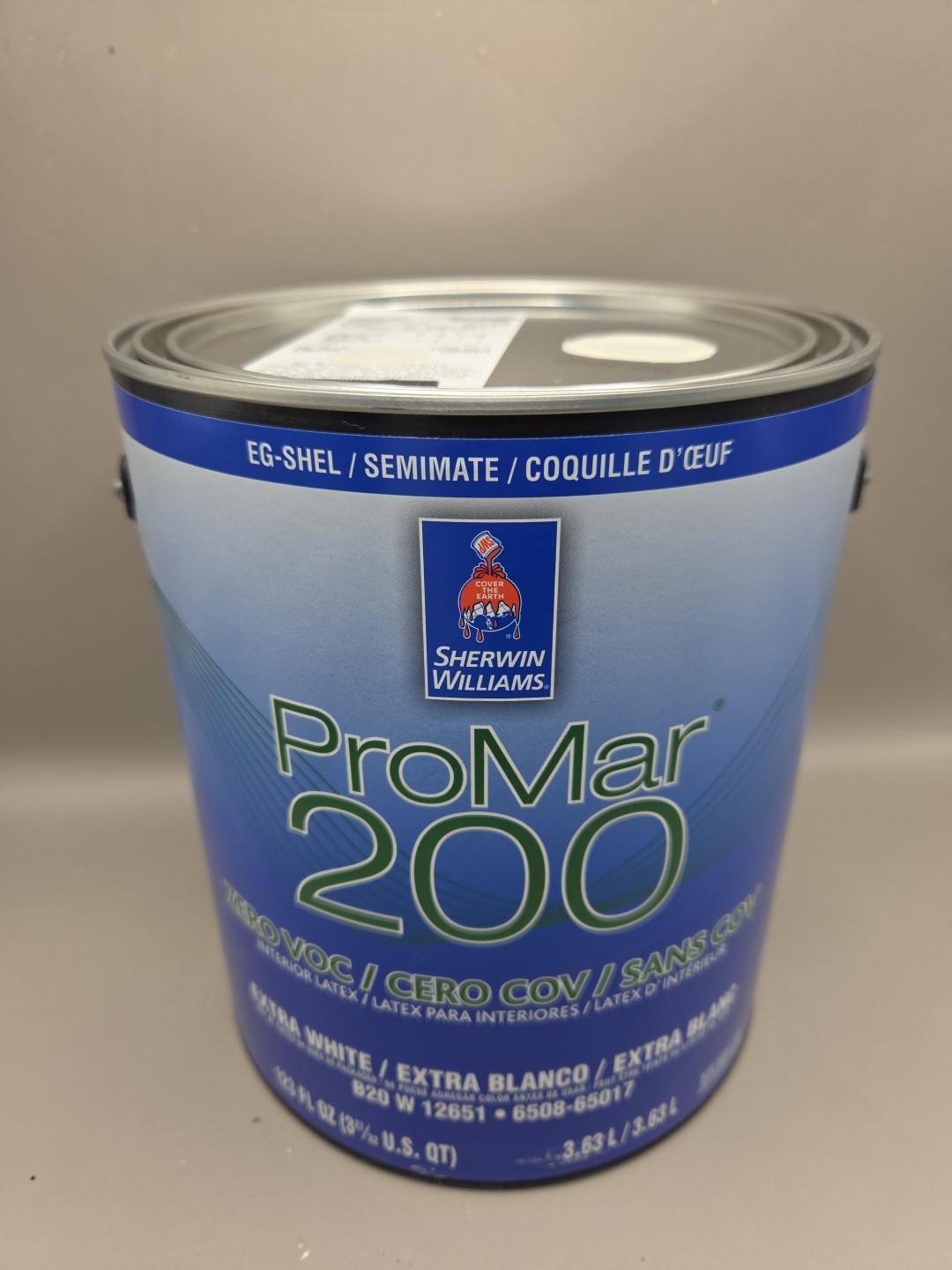 1 Gallon Sherwin Williams Promar 200 Interior EggShel Color 981 Winds Breath