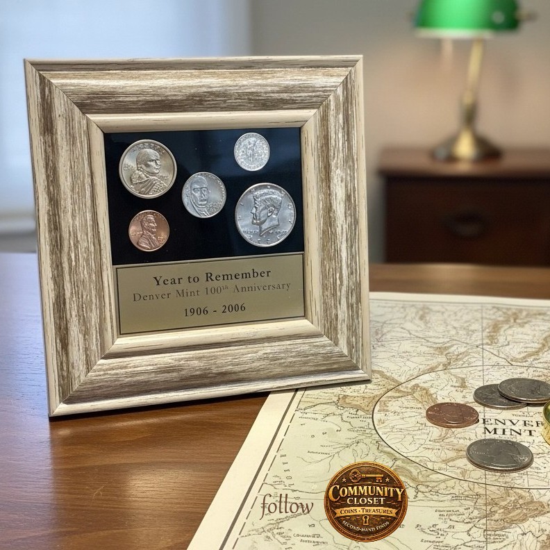 2006 US Mint Uncirculated Coin Set - 100th Anniversary Denver Mint - Framed with