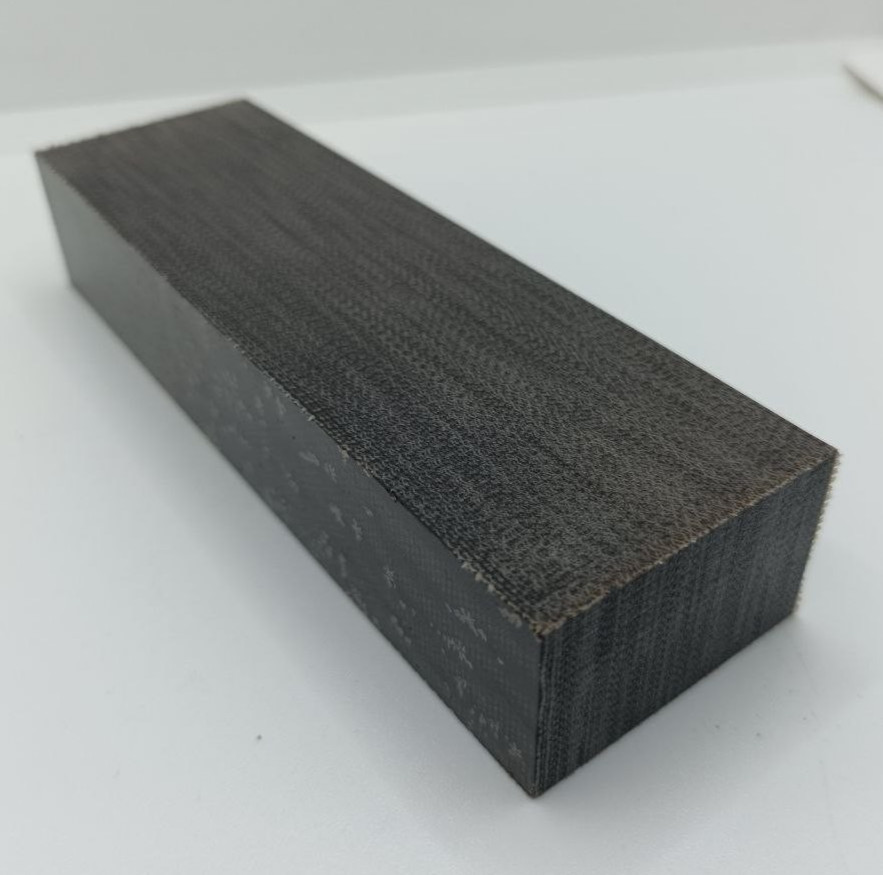 Brown Canvas Cross Section (5.12"x 1" x 1.57"in) Knife Scales,Knife  Blanks