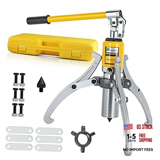 5T Hydraulic Gear Puller Wheel Bearing Pulling Separator Pump Adjustable Oil