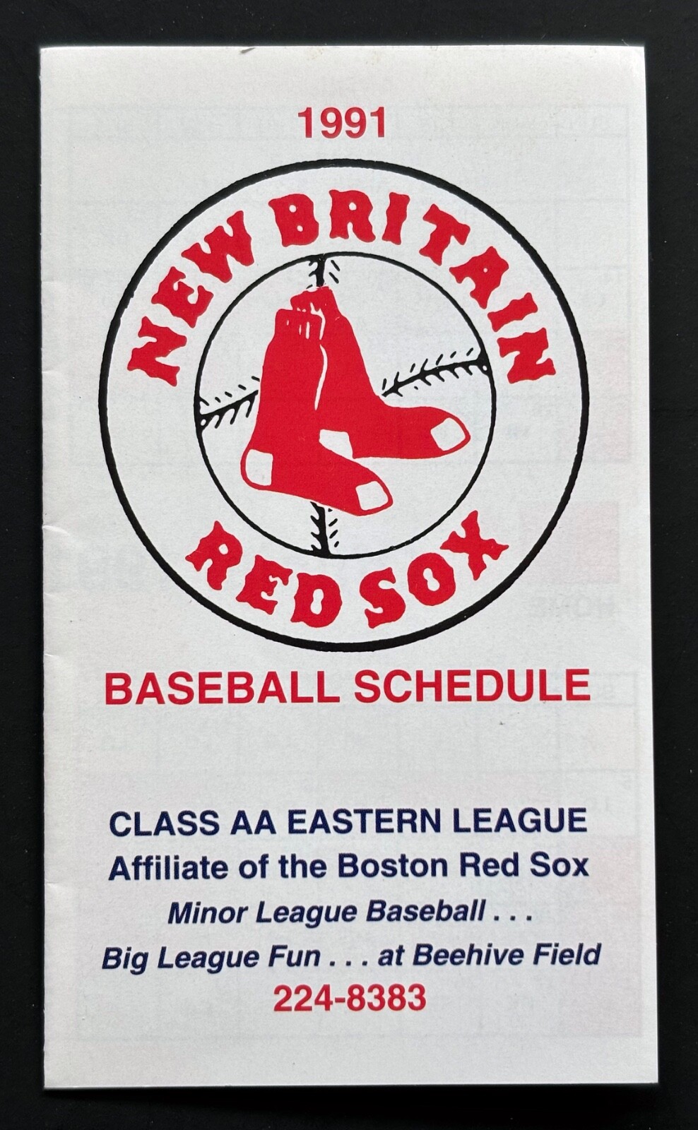 Boston Red Sox Minor League Collectibles - Cards, Programs & Skeds