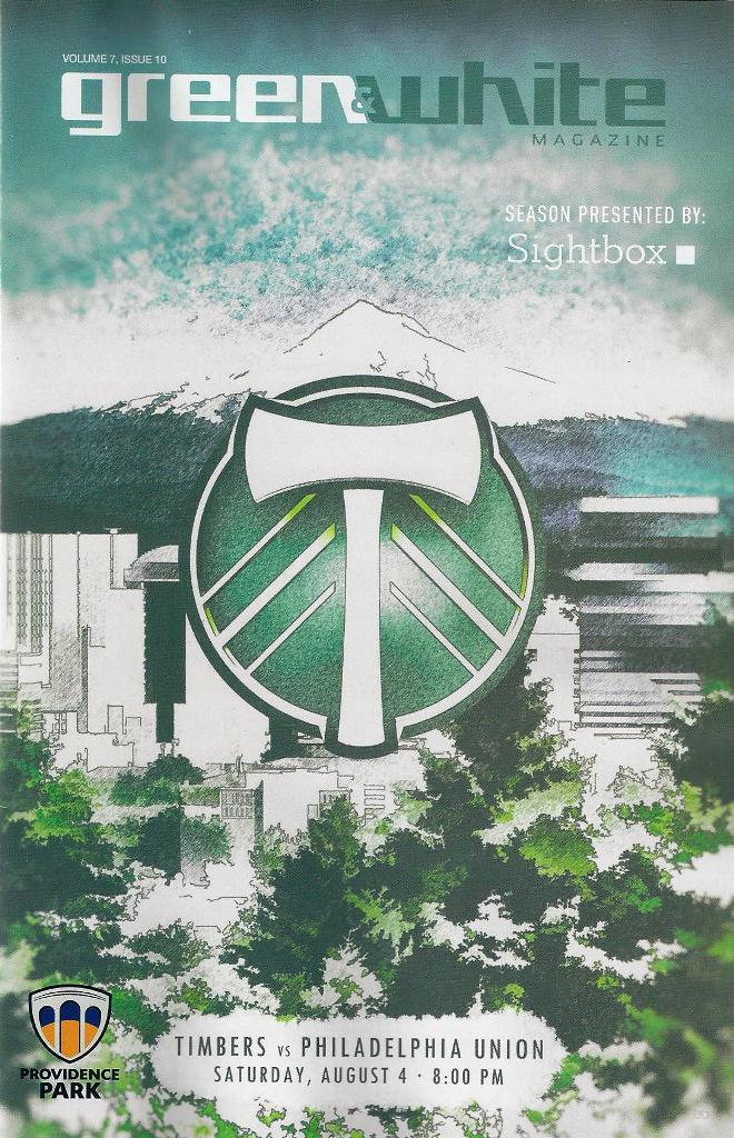Portland Timbers 'Green & White' MLS Soccer/Football Program Volume 7, Issue 10