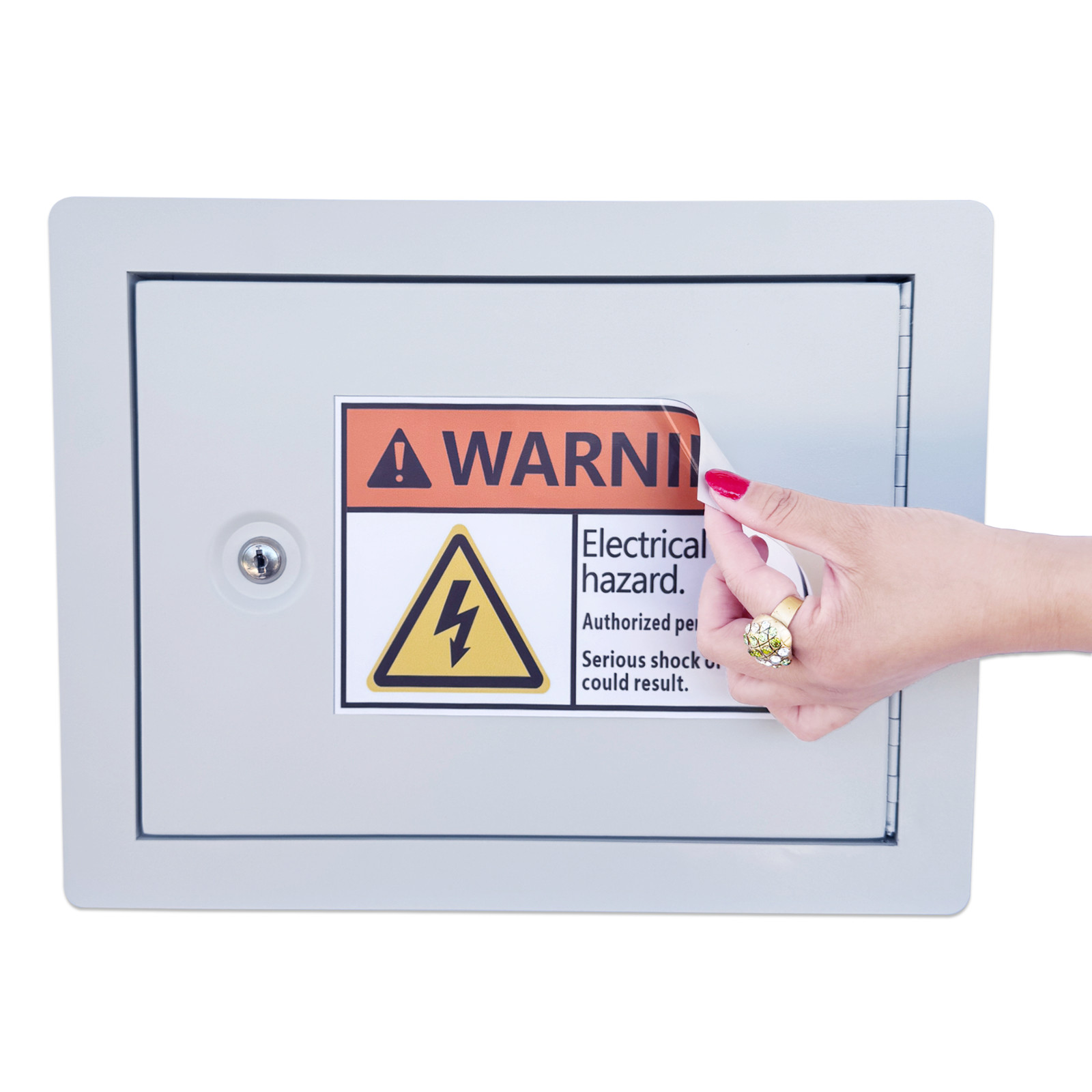 Heavy-Duty In-Wall Safe with Key Lock for Secure Storage, Wall Safe Box
