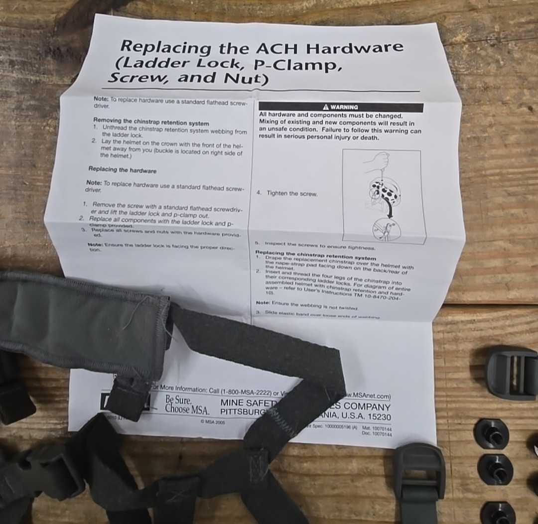ACH Helmet Hardware Lot Retention System Kit S/M/L