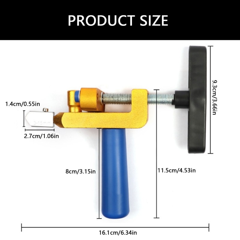 Professional 2 In 1 Manual Tile Cutter Breaking Tool for Smooth and Precise Cuts
