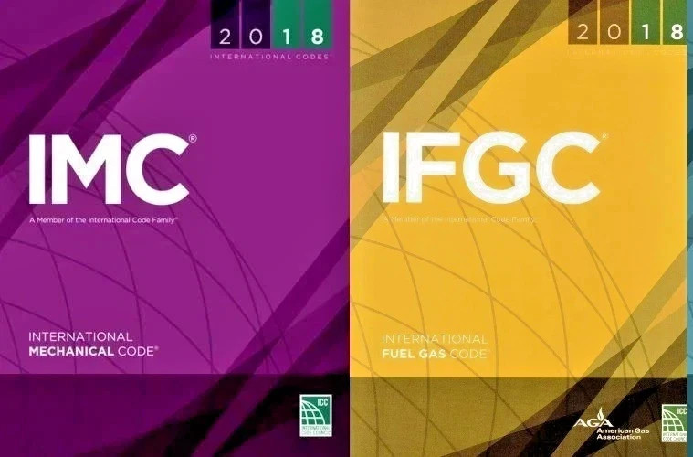 IFGC 2018 and IMC 2018 Mechanical Code & Fuel gas Code Combo