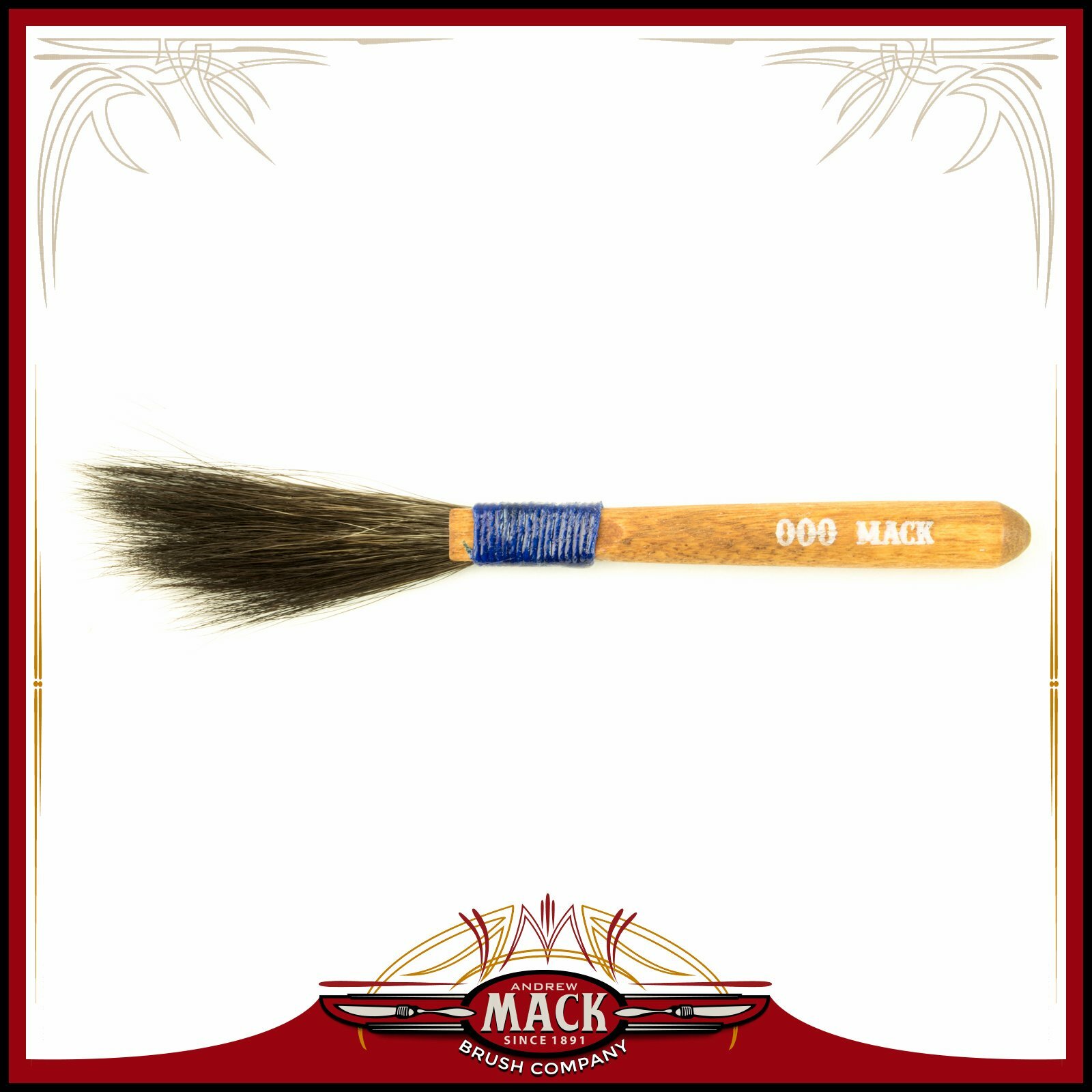 Original Mack Sword Striping Size 000 Series 10 Squirrel Hair Pinstriping Brush