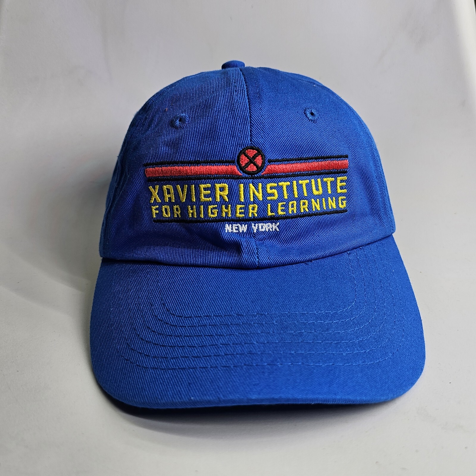 Xavier Institue New York Youth Baseball Hat Cap Adj Blue Funko Marvel XMen m6a