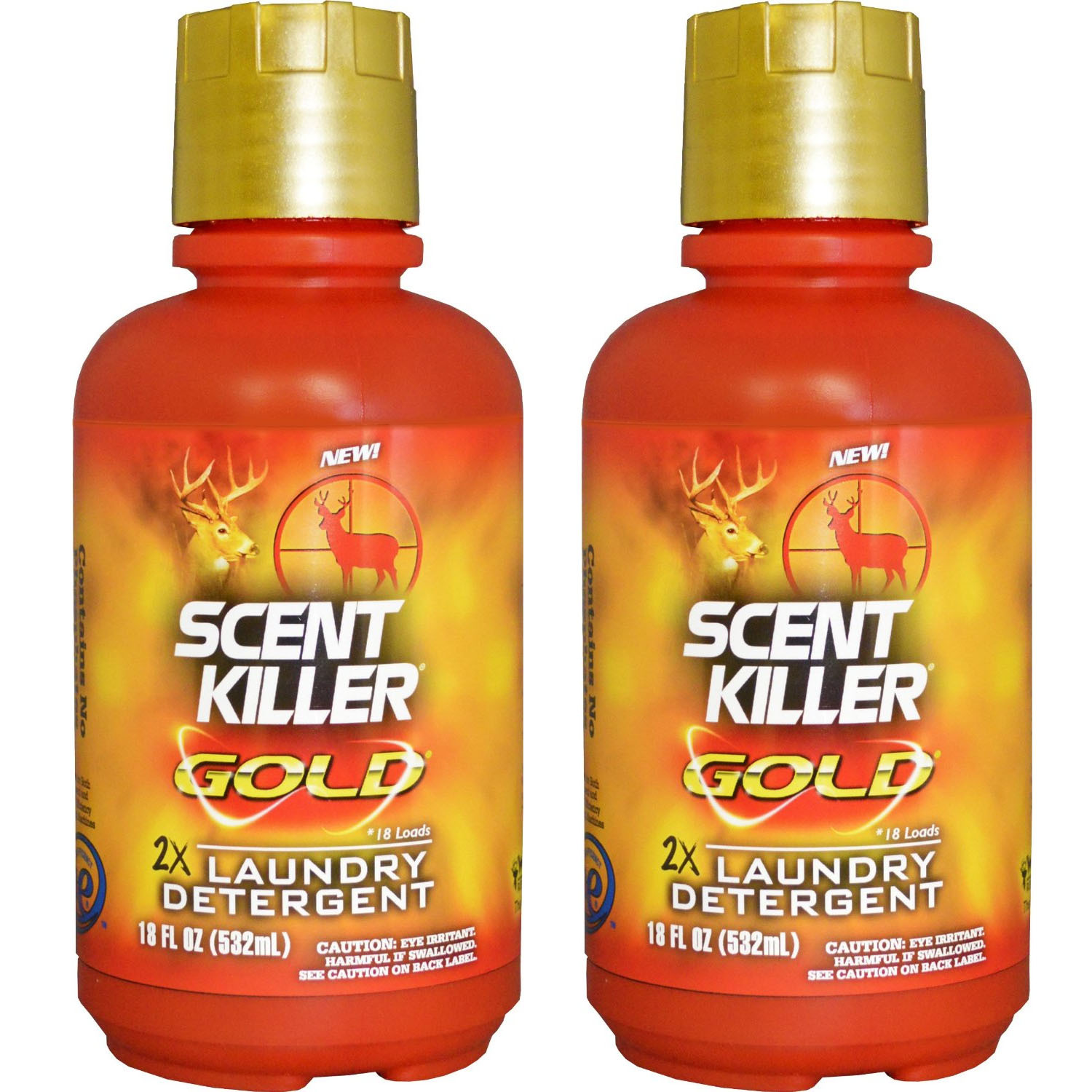 Wildlife Research Laundry Detergent 18oz 2 Pack Gold Scent Killer #01248x2