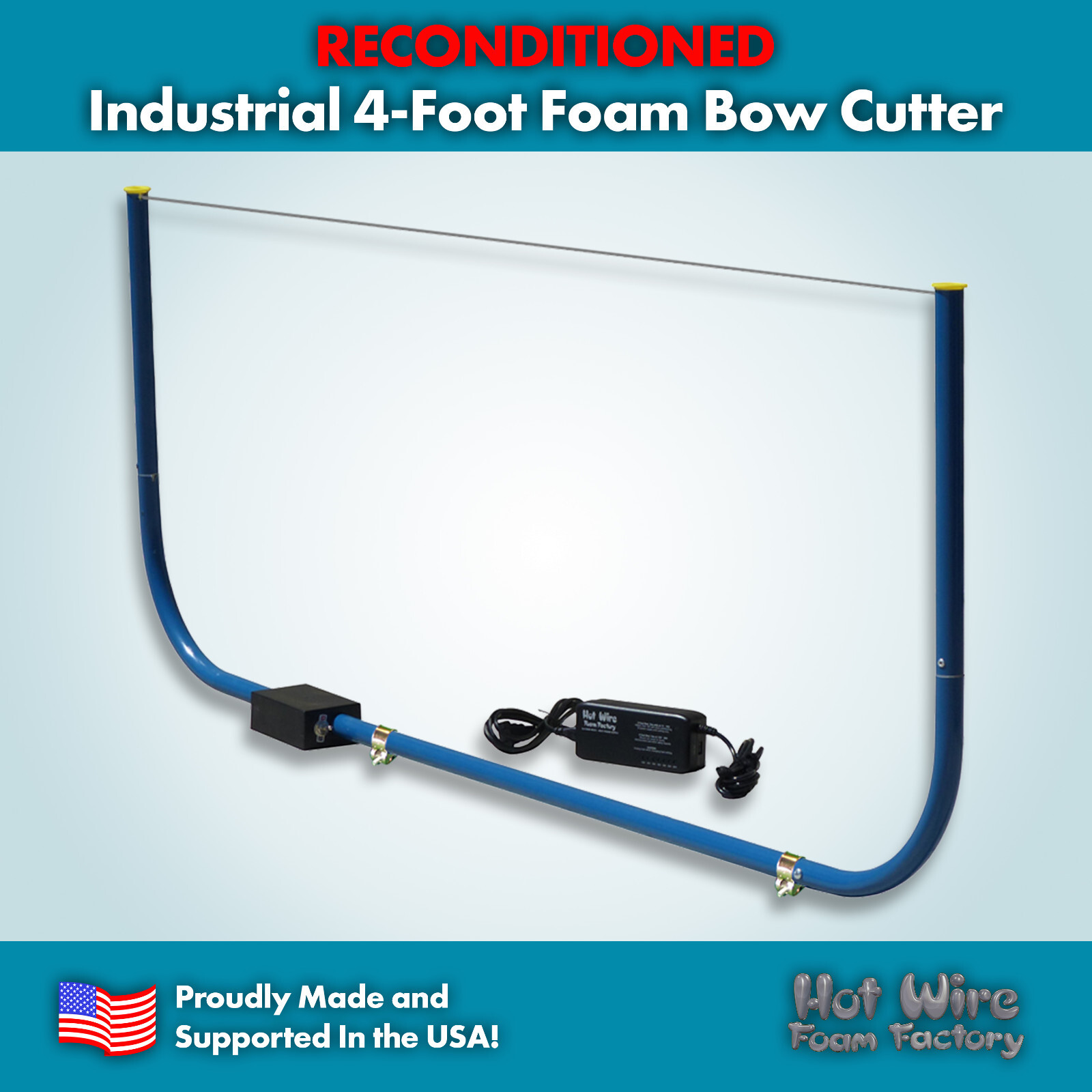 Hot Wire Foam Factory Reconditioned Industrial 4-Foot Foam Bow Cutter Kit  #050A