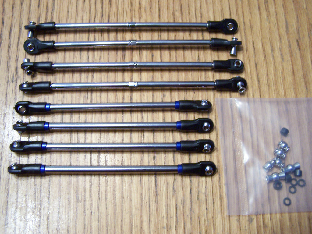 Fits Traxxas 5309 3.3 Revo Turnbuckle & Push Rod 5318 5338 Tie-Rod End Toe Links