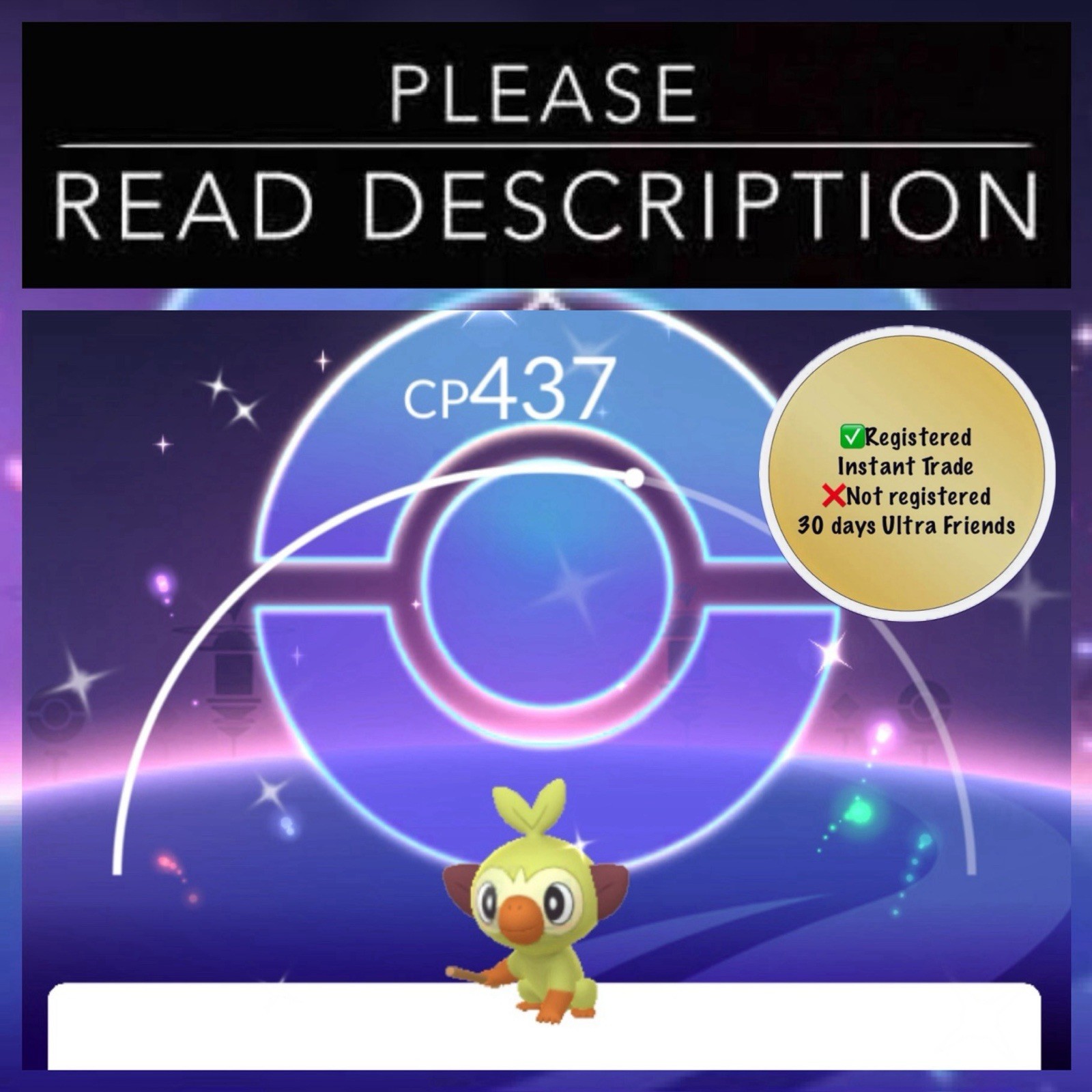 Shiny Grookey Special Background Community Day - Pokemon Go