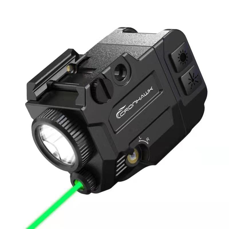 500 Lumens Tactical Weapon Flashlights Laser Sight - Rail-Mounted Light and G...