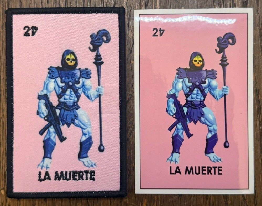 Ed’s Manifesto "Eskeletor La Muerte" Patch & Sticker