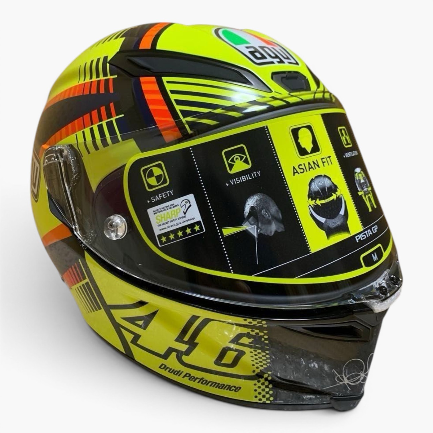 AGV PISTA GP RR M Asian Fit Rossi 46 Full Face Helmet Used Japan